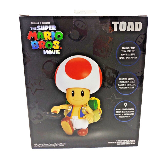 Nintendo The Super Mario Bros. Brothers Movie Toad Figure with Frying Pan 2023 - Picture 4 of 10